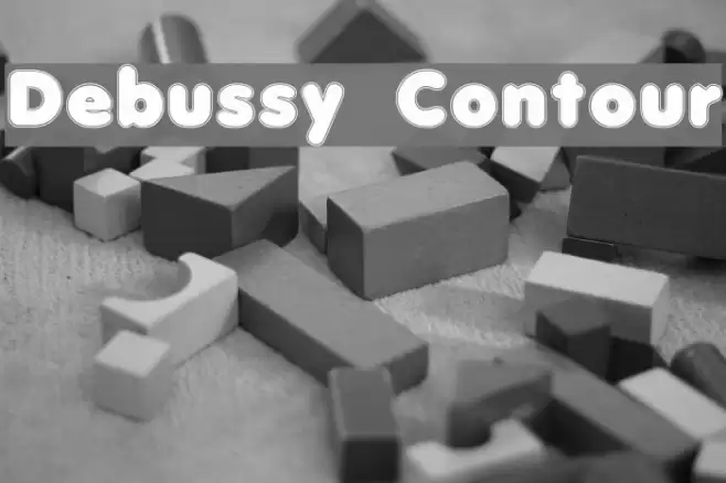 Debussy Contour Font examples