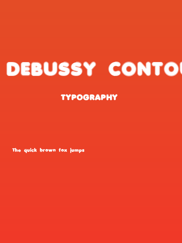 Debussy Contour Poster