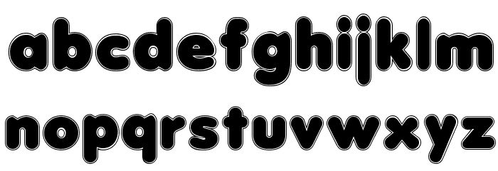 Debussy Contour Font LOWERCASE
