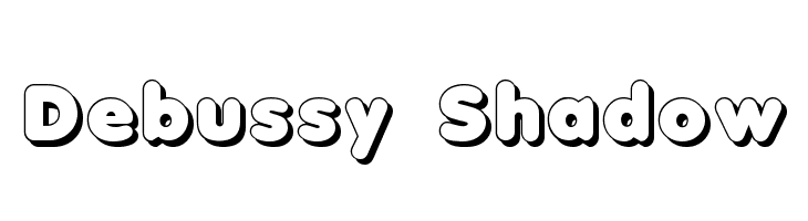 Debussy Shadow Font