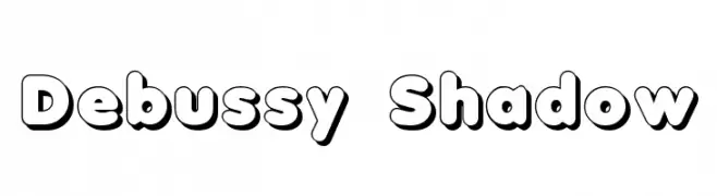 Debussy Shadow  les polices de caractères gratuit tlcharger