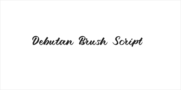 Debutan Brush Script  Logo