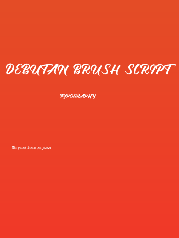 Debutan Brush Script  Poster