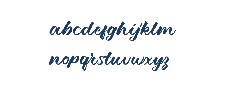 Debutan Brush Script Lowercase