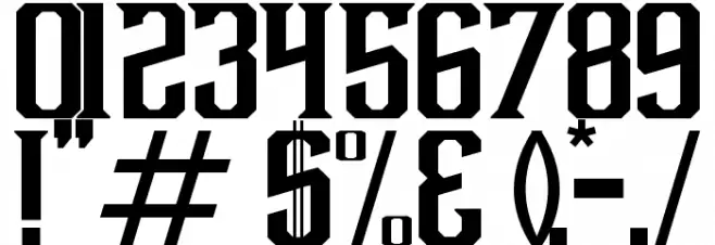 Debute Font OTHER CHARS