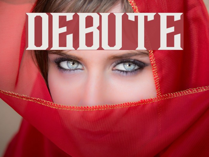 Debute Font examples