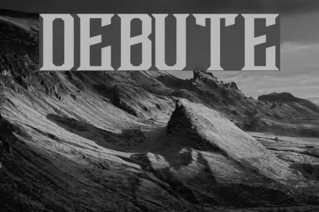 Debute Font examples