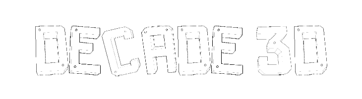 Decade 3d Font