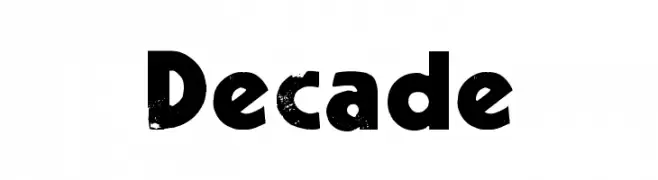 Decade  baixar fontes gratis