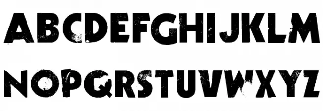 Decade Schriftart Groß