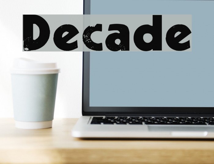 Decade Font examples