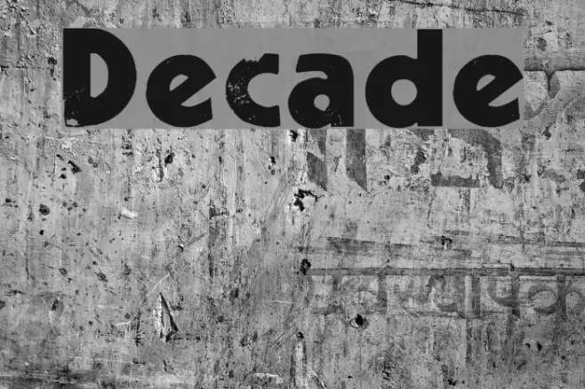 Decade Fonte examples