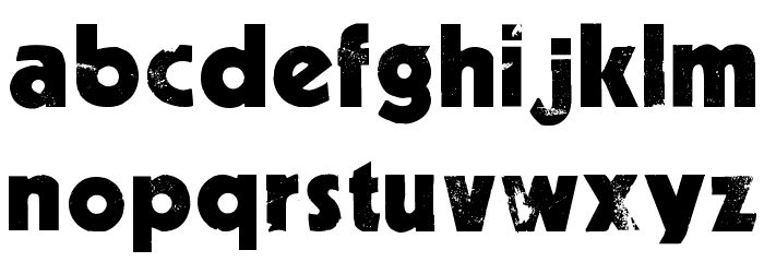 Decade Font LOWERCASE