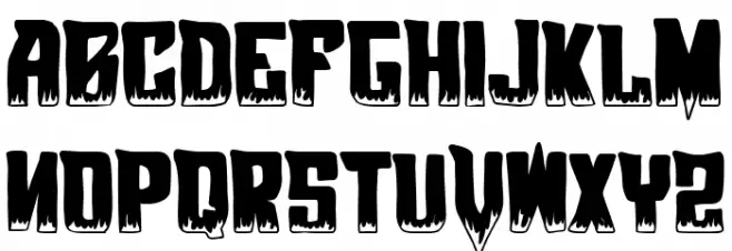 Decadence Gods Font Litere mari