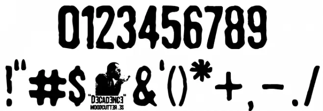 Decadence Font OTHER CHARS