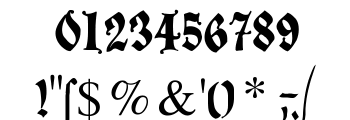 DecadentaFrax Font OTHER CHARS