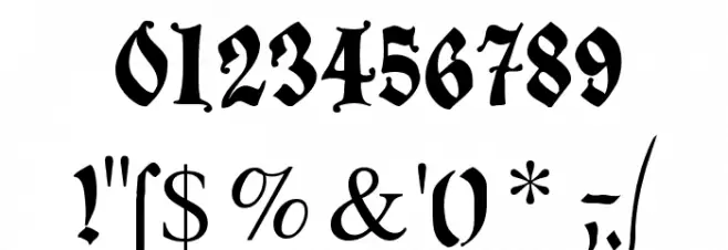 DecadentaFrax Font OTHER CHARS