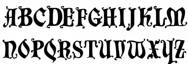 DecadentaFrax Schriftart Groß