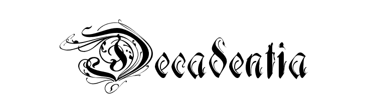 Decadentia फ़ॉन्ट