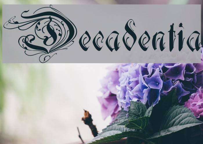 Decadentia لخطوط تنزيل examples