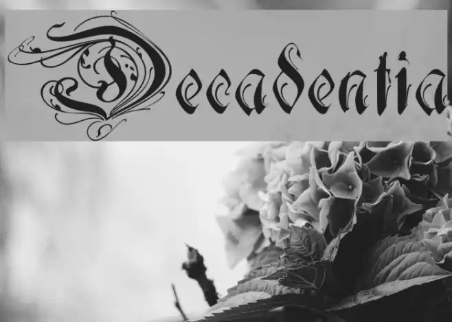 Decadentia خط examples