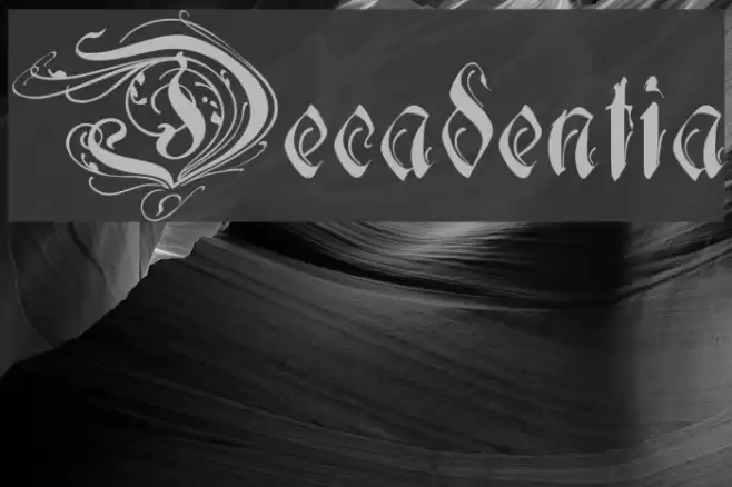 Decadentia خط examples