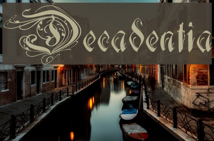 Decadentia لخطوط تنزيل examples