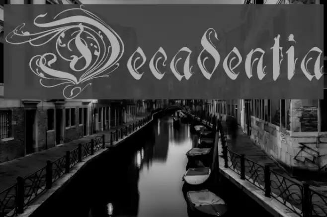 Decadentia خط examples