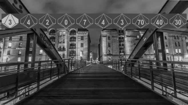 Decahedron Font examples