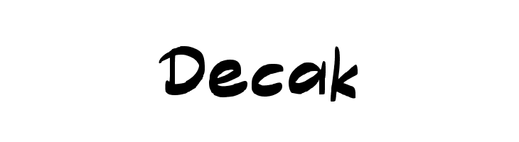 Decak  Скачать бесплатные шрифты