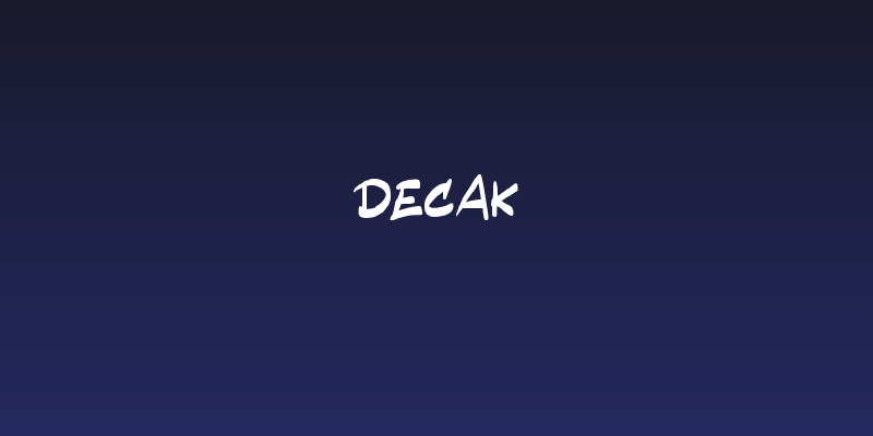 Decak Social Header