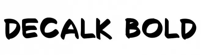 Decalk Bold  Frei Schriftart Herunterladen
