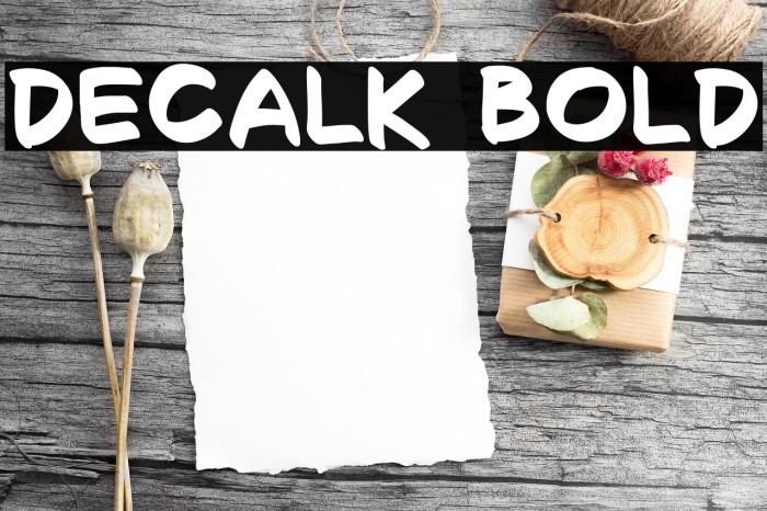 Decalk Bold Example 3