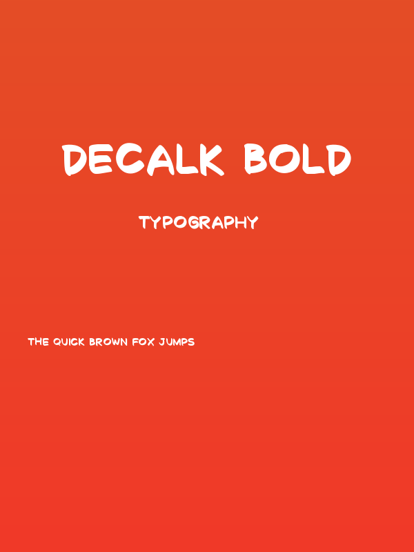Decalk Bold Poster