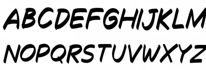 Decalk Italic Fuentes MAYÚSCULAS