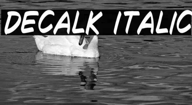 Decalk Italic Example 3