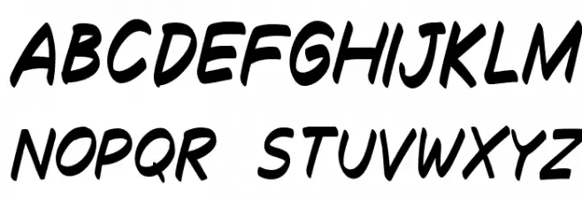 Decalk Italic फ़ॉन्ट लोअरकेस