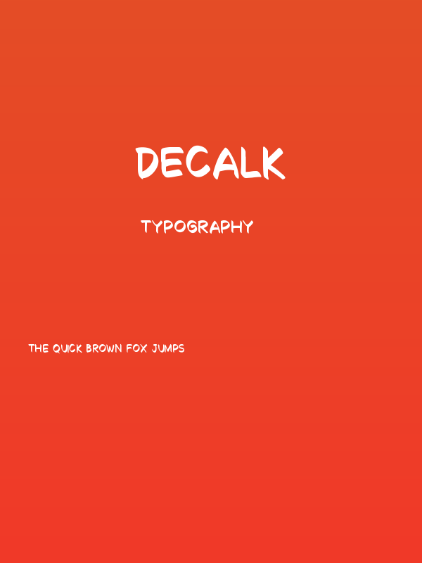 Decalk Poster