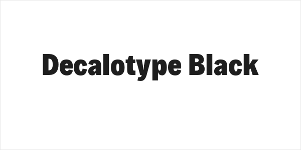 Decalotype Black Logo