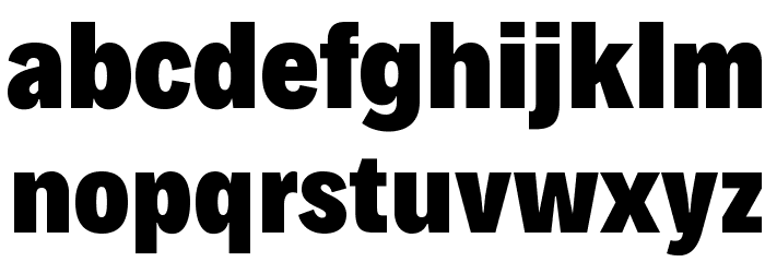 Decalotype Black Font LOWERCASE