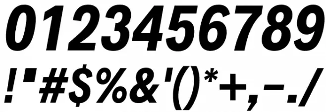 Decalotype Bold Italic Font OTHER CHARS