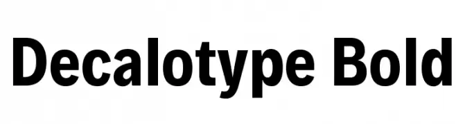 Decalotype Bold  baixar fontes gratis