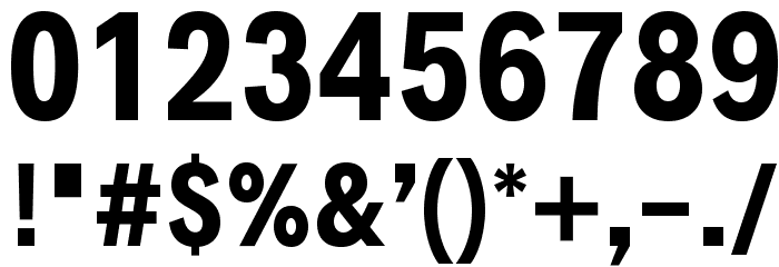 Decalotype Bold Font OTHER CHARS