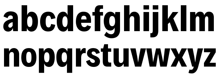Decalotype Bold Font LOWERCASE