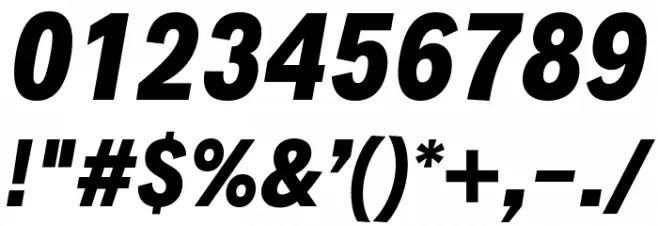 Decalotype ExtraBold Italic Font OTHER CHARS