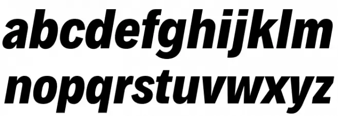 Decalotype ExtraBold Italic Fuentes MINÚSCULAS