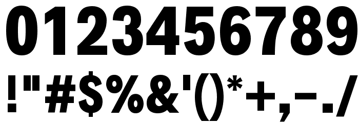 Decalotype ExtraBold Font OTHER CHARS