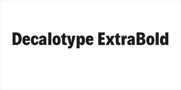 Decalotype ExtraBold Logo