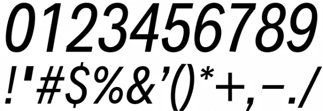 Decalotype Italic Font OTHER CHARS