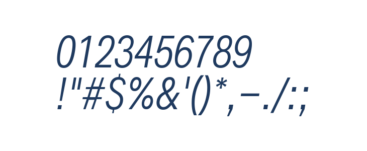 Decalotype Light Italic Other Characters